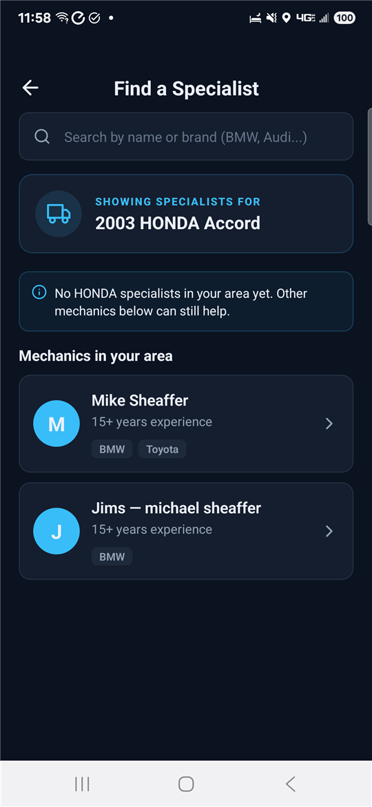 ProperMech — finding a local brand specialist for your car